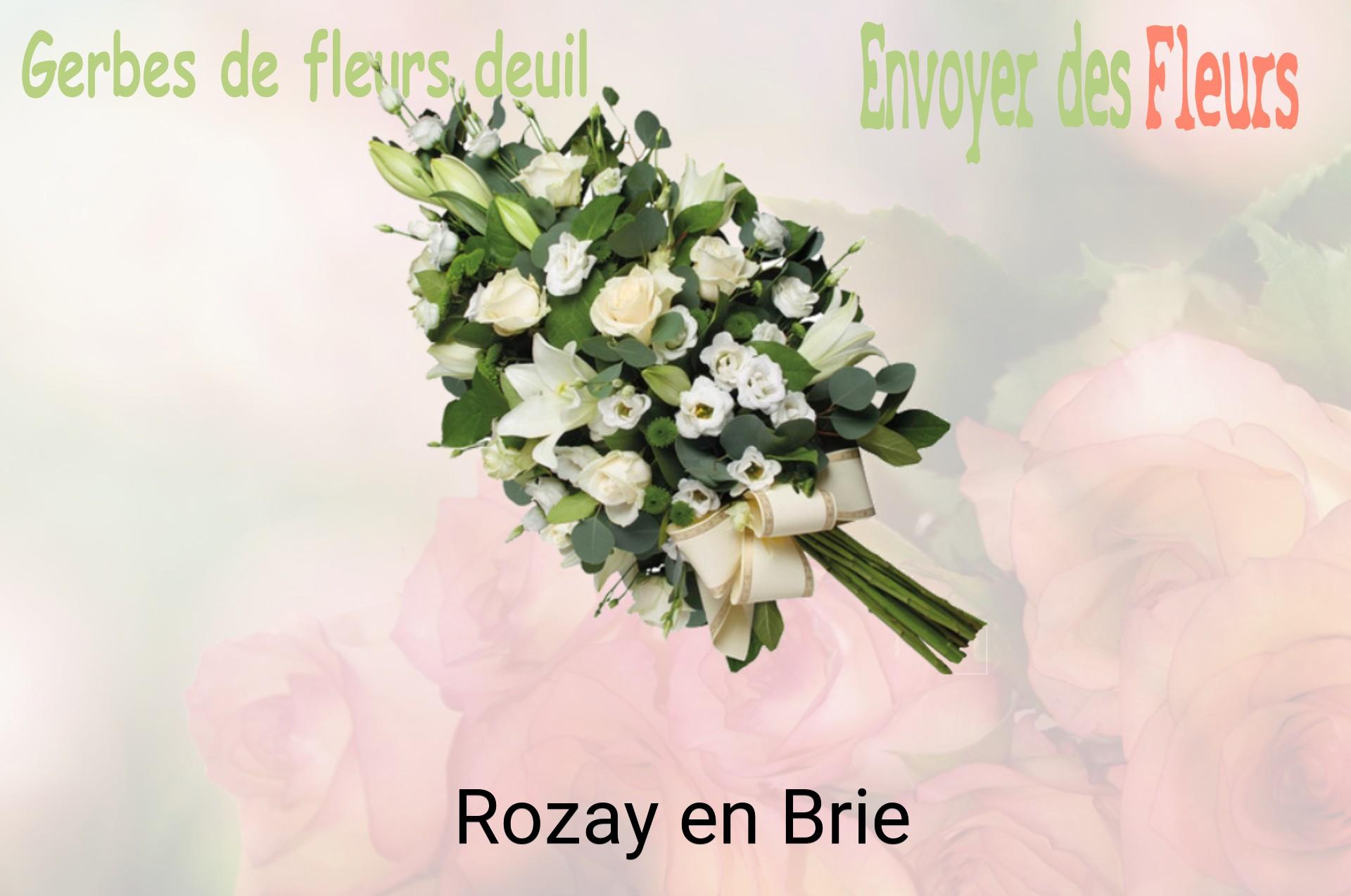 Gerbe de fleurs de deuil livrée à Rozay-en-Brie